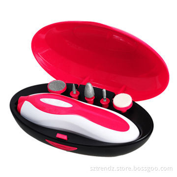 New Special design Battery Operated LED Lighted Electric Manicure Set